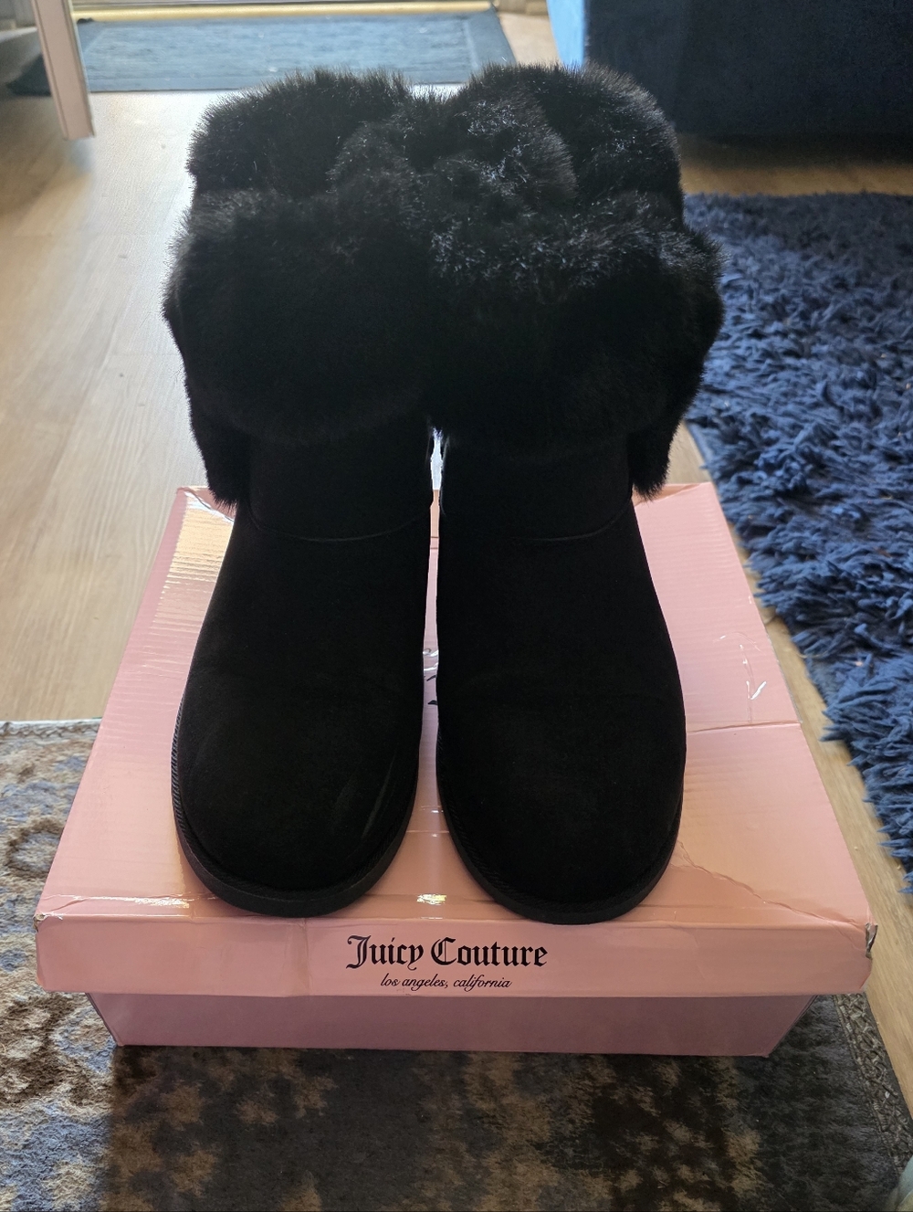 Black Juicy Couture Rhinestone Boots